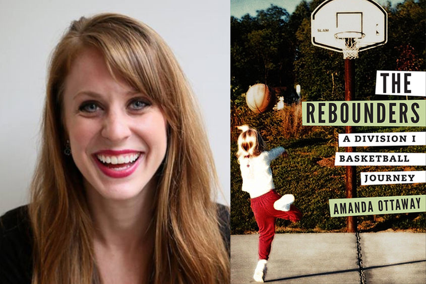 Amanda Ottaway and the cover of her book The Rebounders