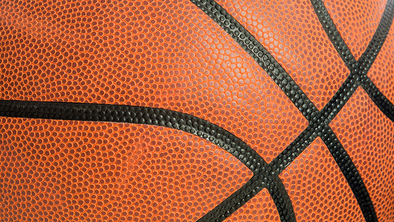 Basketball closeup