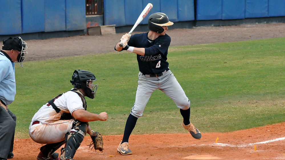 Hunter Breon at bat