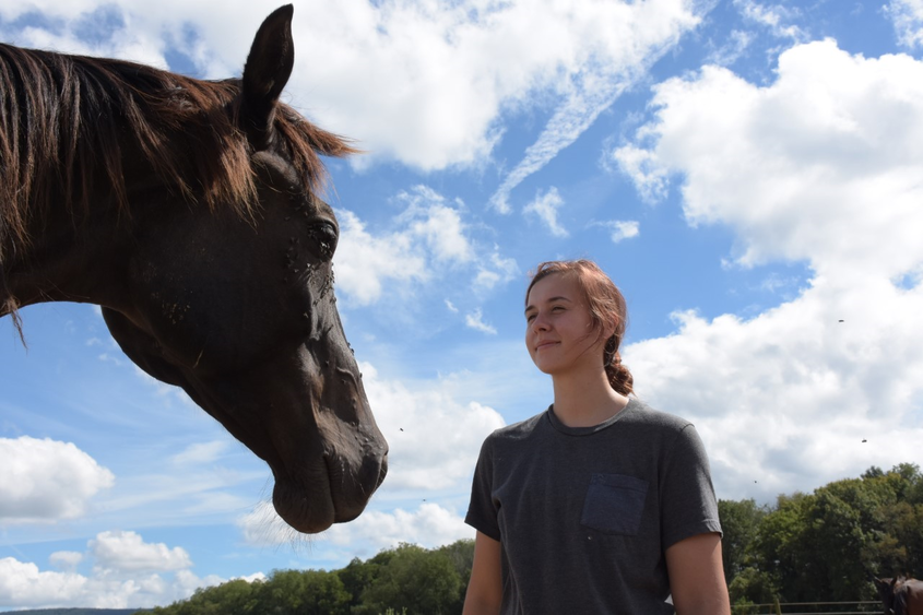 Pauline Oleinik and horse