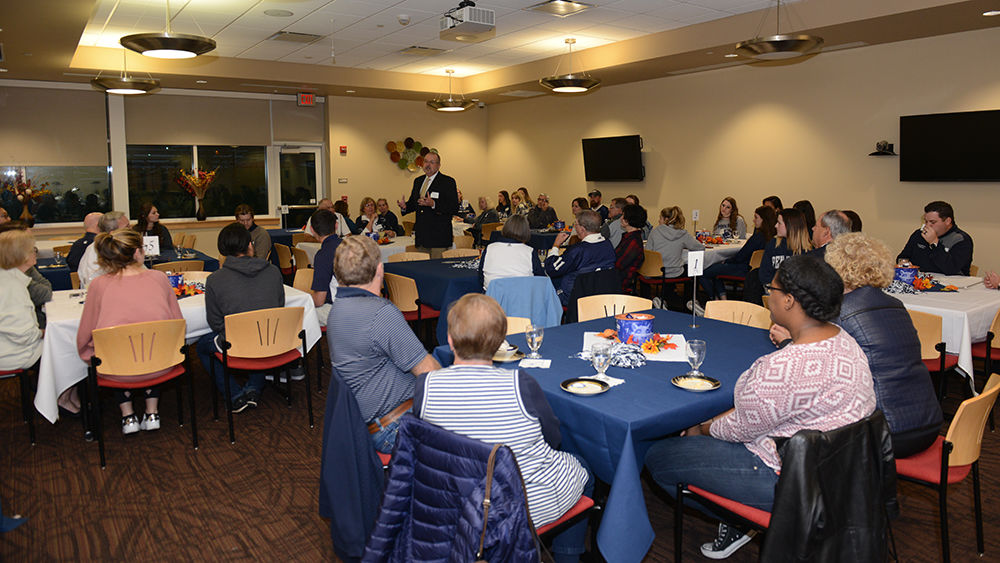 Students and benefactors meet and greet