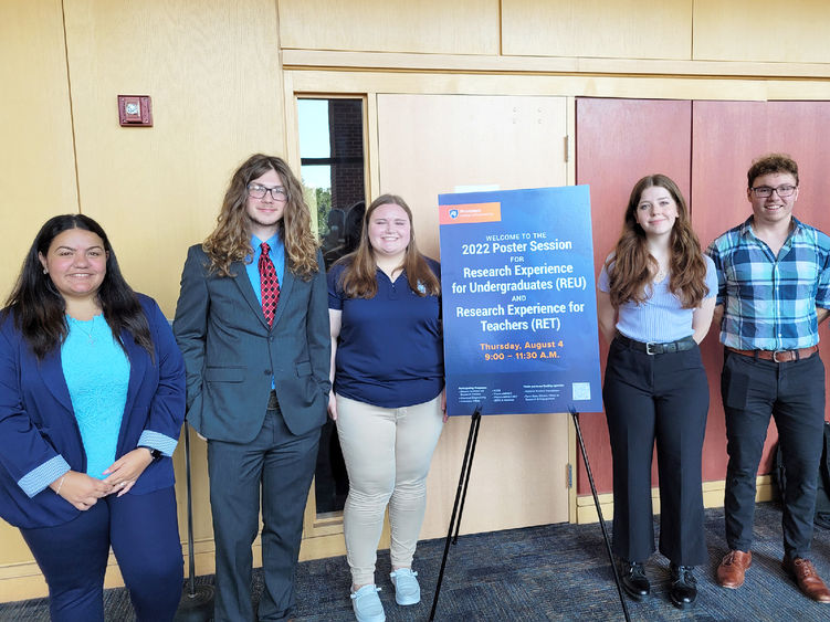 ASURF students present at University Park's REU Symposium on August 4.