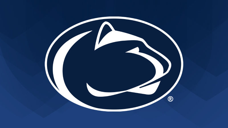 Penn State Athletics Logo on blue background