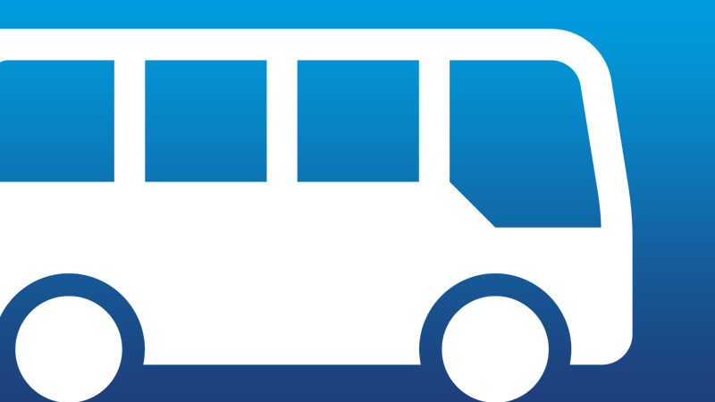 A graphic representing a bus
