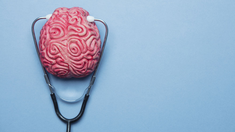 Brain and stethoscope
