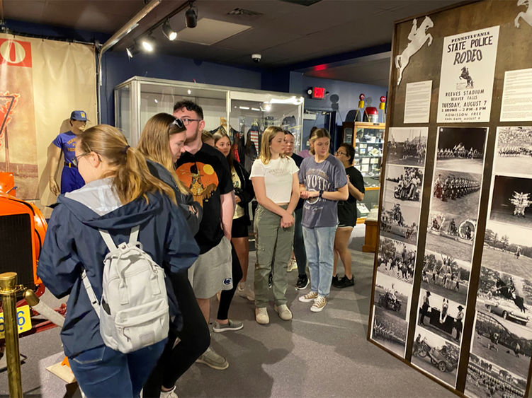 Students explore the Pennsylvania State Police Museum