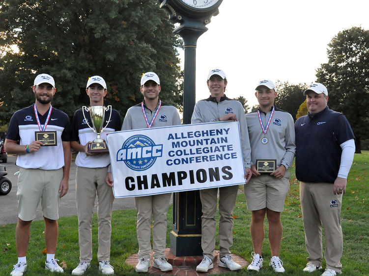 Penn State Altoona's 2023 champion golf team