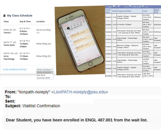 LionPATH has new features for students and faculty that improve the user experience. 