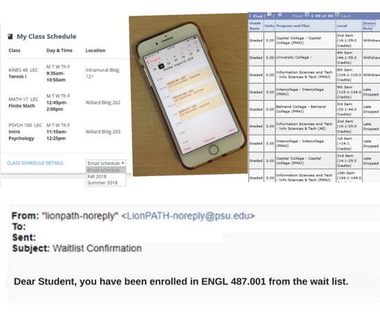 LionPATH has new features for students and faculty that improve the user experience.