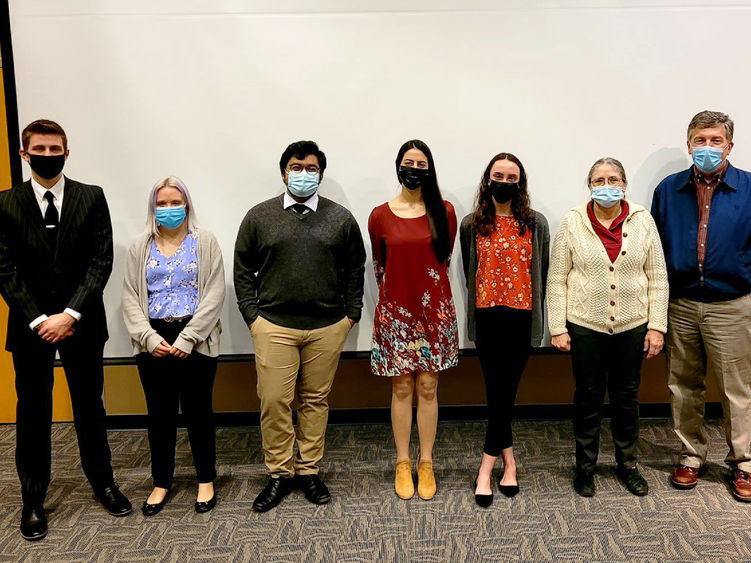 Benjamin Tilmes, Sierra Binduga, Shivam Bhatt, Sally Ghannam, Katherine Kearse, Mary Kananen, Dr. Donald Beckstead from Altoona Family Practice.