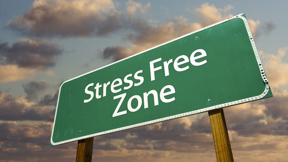stress-free zone sign