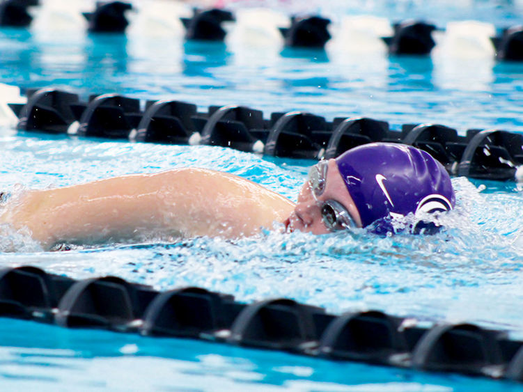 Madison Coleman swimming