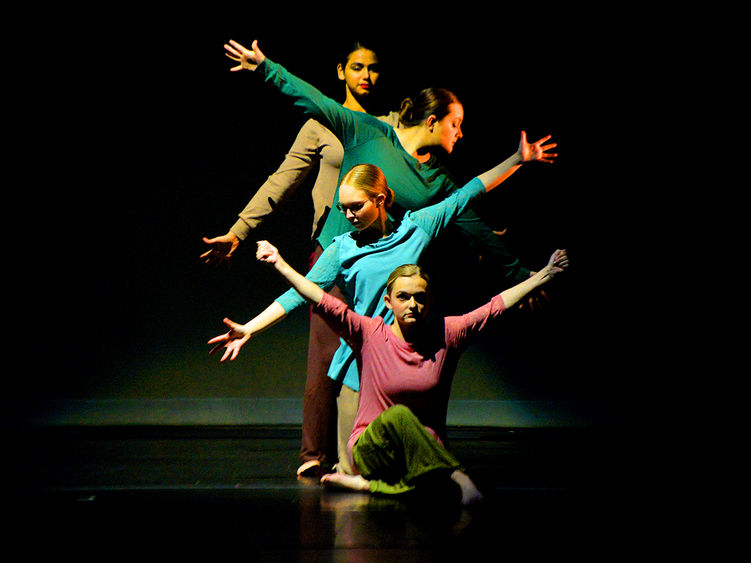 Three Ivyside Dance Ensemble performers