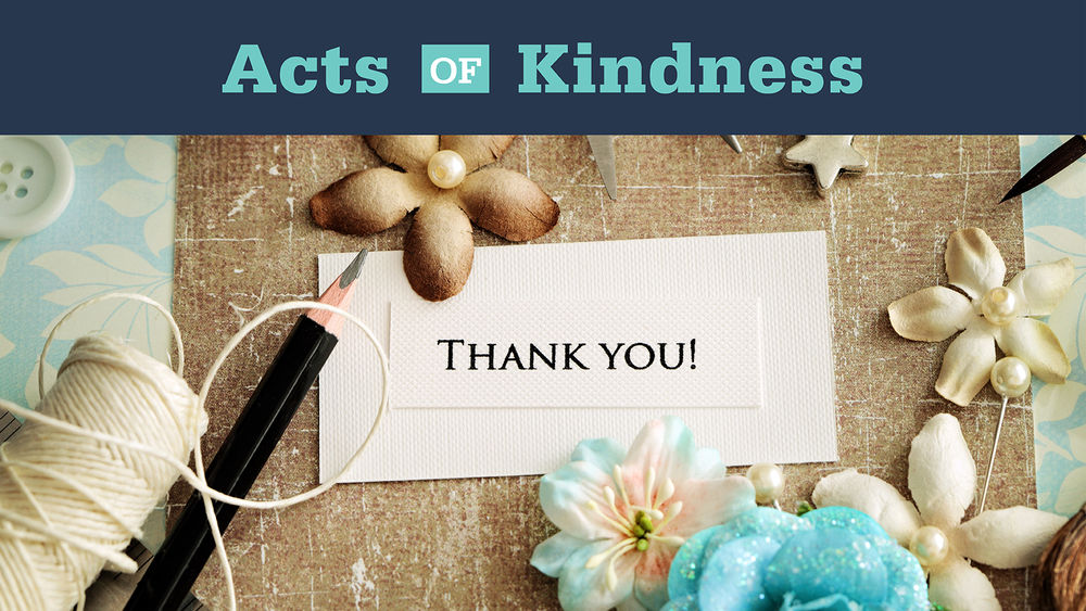 Acts of Kindness: Thank you card
