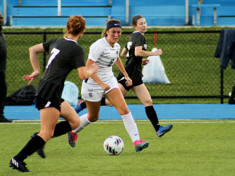 Penn State Altoona women's soccer team in action