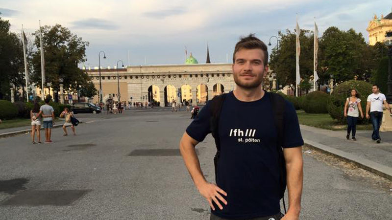 Tyler Vasbinder in Bratislava, Slovakia